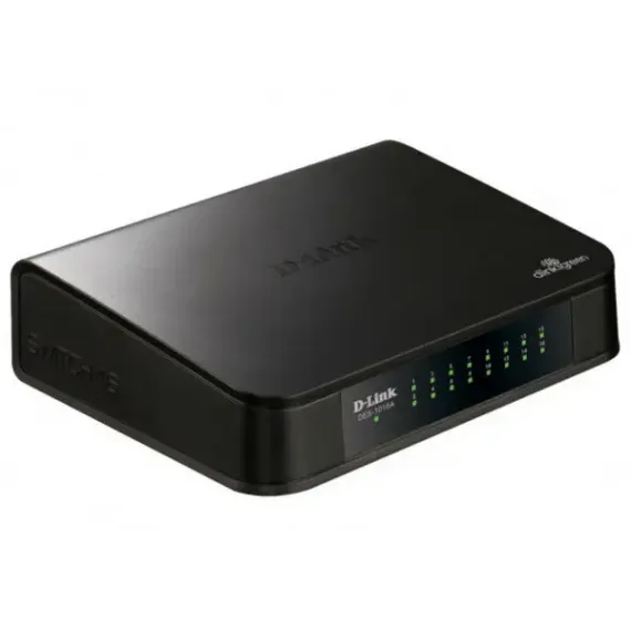 СЕТЕВОЙ КОММУТАТОР D-LINK DES-1016A, 16X 10/100 МБИТ/С