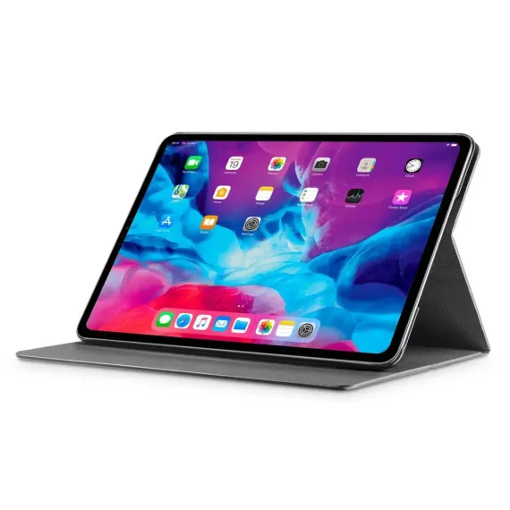 HUSA PENTRU TABLETA CELLULARLINE FOLIO - IPAD PRO 12.9" (2020), PIELE ARTIFICIALA, NEGRU