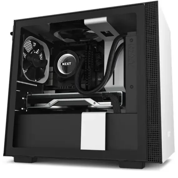 КОМПЬЮТЕРНЫЙ КОРПУС NZXT H210, MINI-TOWER, ATX, БЕЛЫЙ