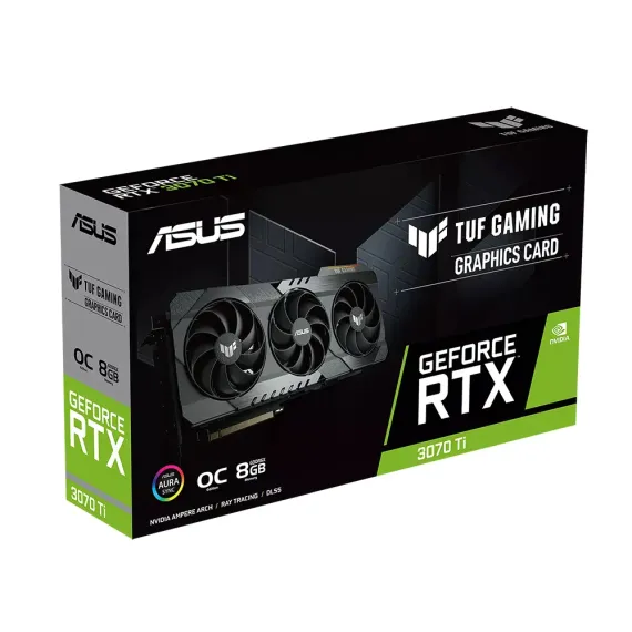 ВИДЕОКАРТА ASUS TUF-RTX3070TI-O8G-GAMING,  8GB GDDR6X 256БИТ