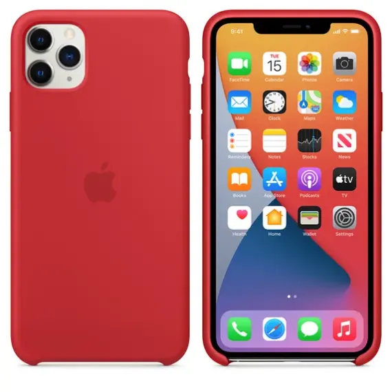 ORIGINAL IPHONE 11 PRO MAX SILICONE CASE, (PRODUCT)RED