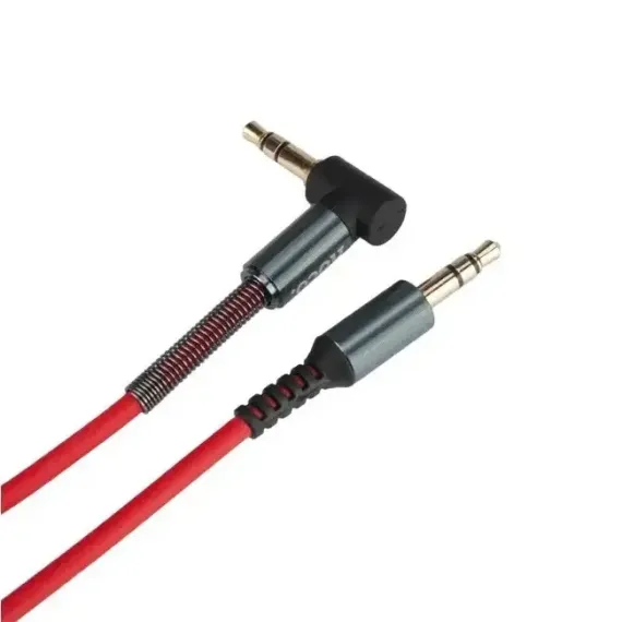 CABLU AUDIO HOCO UPA02, 3.5 MM - 3.5 MM, 1M, ROSU