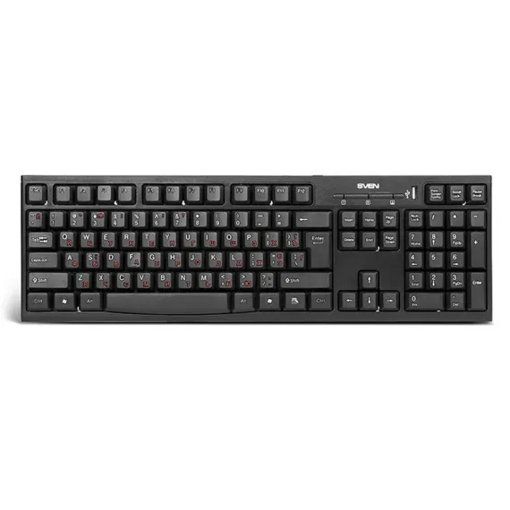 КЛАВИАТУРА SVEN STANDARD 304, ПРОВОДНОЕ, ЧЁРНЫЙ