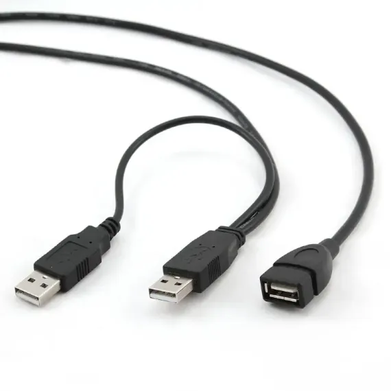CABLU DE COMUNICATIE CABLEXPERT CCP-USB22-AMAF-6, 2AM/AF/USB TYPE-A (F), 1,8M, NEGRU