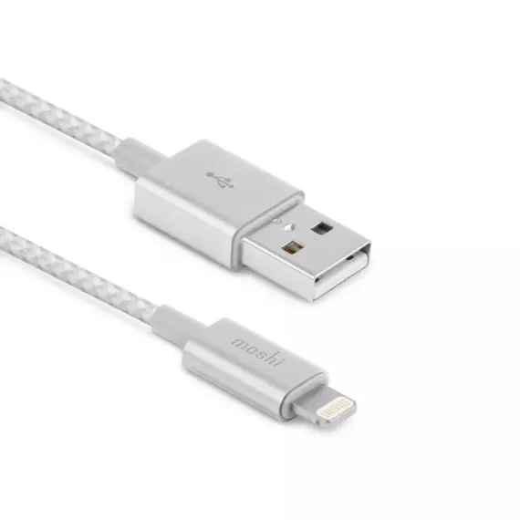 CABLU INCARCARE SI SINCRONIZARE MOSHI IPHONE LIGHTING USB CABLE, USB TYPE-A/LIGHTNING, 1,2M, ARGINTIU