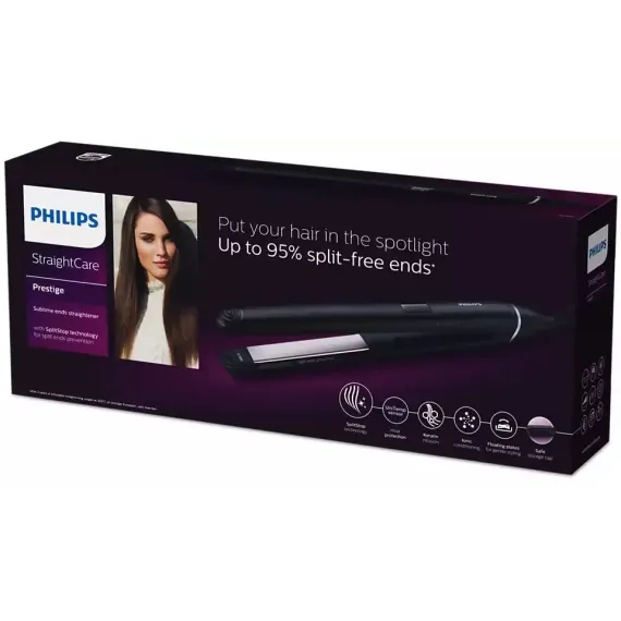PLACA DE INDREPTAT PARUL PHILIPS STRAIGHTCARE SUBLIME ENDS BHS677/00, NEGRU