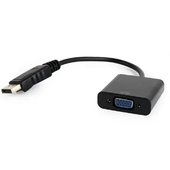 ВИДЕОАДАПТЕР CABLEXPERT AB-DPM-VGAF-02, DISPLAYPORT (M) - VGA D-SUB, 0,15М, ЧЁРНЫЙ