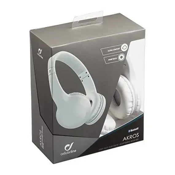 CASTI CELLULARLINE AKROS LIGHT, ALB