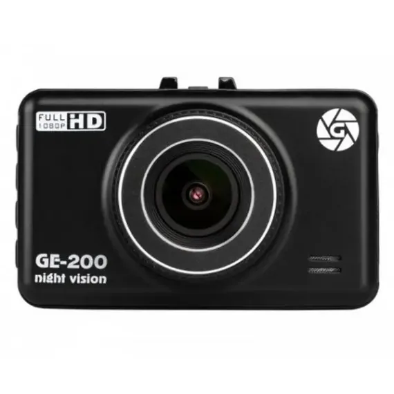 АВТОМОБИЛЬНЫЙ ВИДЕОРЕГИСТРАТОР GLOBEX GE-200NV, FULL-HD 1080P, ЧЁРНЫЙ