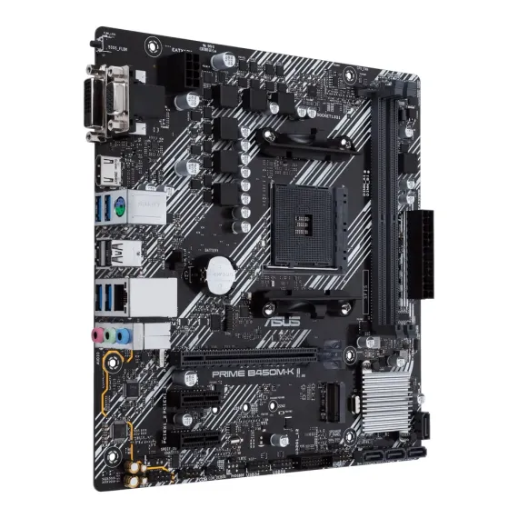 PLACA DE BAZA ASUS PRIME B450M-K II, AM4, AMD B450, MICRO-ATX