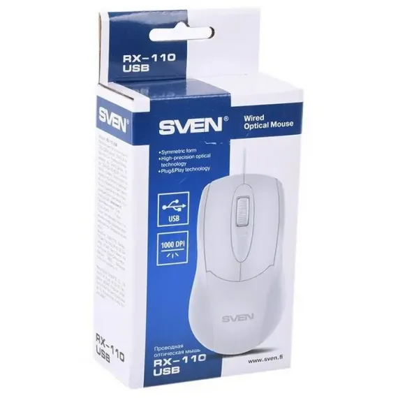 МЫШЬ SVEN RX-110, БЕЛЫЙ
