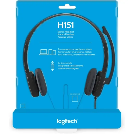 CASTI LOGITECH H151, NEGRU