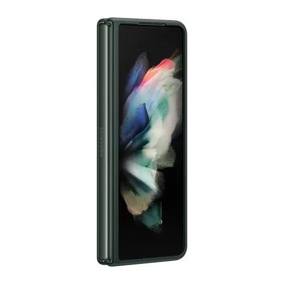 ЧЕХОЛ КНИЖКА SAMSUNG LEATHER COVER FOR GALAXY Z FOLD 3, ЗЕЛЕНЫЙ