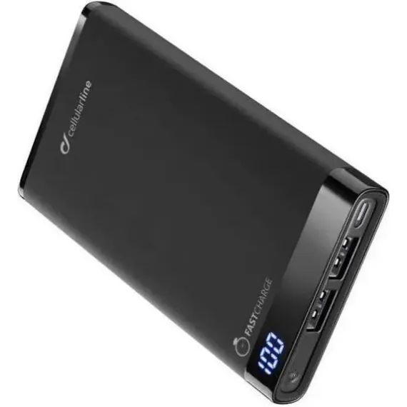 ACUMULATOR EXTERN CELLULARLINE FREEPOWER SLIM, 6000MAH, NEGRU