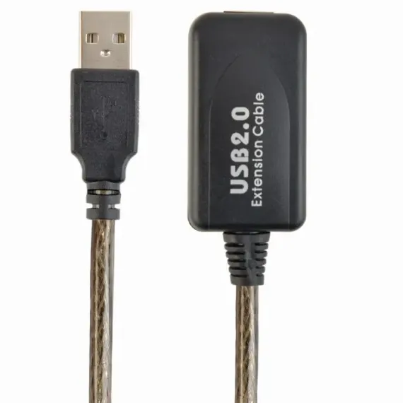 CABLU PRELUNGITOR CABLEXPERT UAE-01-5M, USB TYPE-A (M)/USB TYPE-A (F), 5M, NEGRU