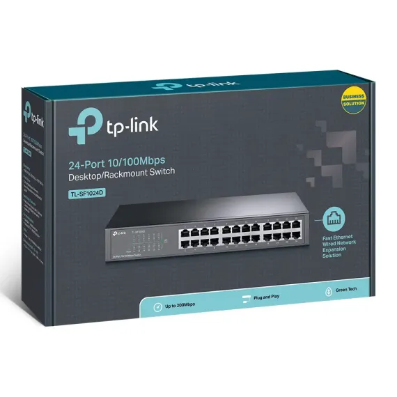 СЕТЕВОЙ КОММУТАТОР TP-LINK TL-SF1024D, 24X 10/100 МБИТ/С