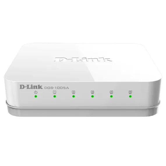 СЕТЕВОЙ КОММУТАТОР D-LINK DGS-1005A/D, 5X 10/100/1000 МБИТ/С