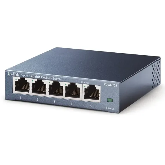 СЕТЕВОЙ КОММУТАТОР TP-LINK TL-SG105, 5X 10/100/1000 МБИТ/С