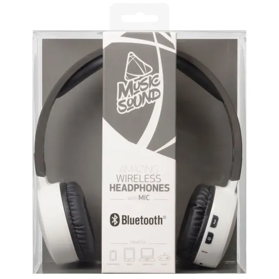 CASTI CELLULARLINE MUSIC SOUND, ALB/NEGRU