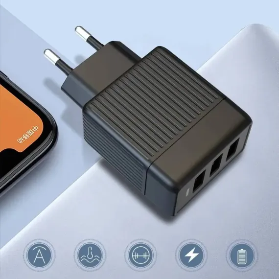 ЗАРЯДНОЕ УСТРОЙСТВО XO L58, 18ВТ, ЧЁРНЫЙ