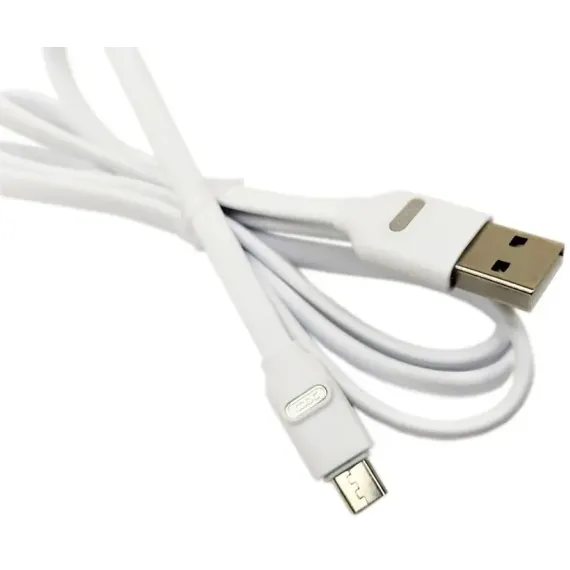 CABLU INCARCARE SI SINCRONIZARE XO NB150, USB TYPE-A/MICRO-USB, 1M, ALB