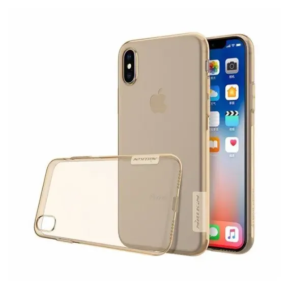 ЧЕХОЛ NILLKIN IPHONE XS MAX - ULTRA THIN TPU - NATURE, КОРИЧНЕВЫЙ