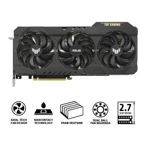 PLACA VIDEO ASUS TUF-RTX3080-O10G-V2-GAMING, 10GB GDDR6X 320BIT