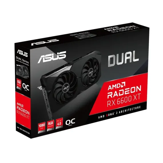 ВИДЕОКАРТА ASUS DUAL-RX6600XT-O8G,  8GB GDDR6 128БИТ
