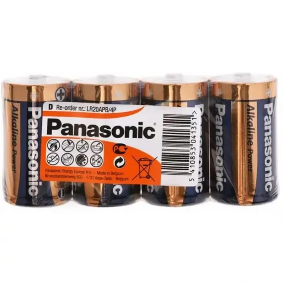 BATERII PANASONIC LR20REB, D, 4BUC.