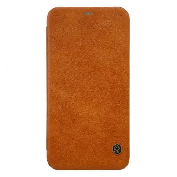ЧЕХОЛ КНИЖКА NILLKIN IPHONE XS/X - QIN, КОРИЧНЕВЫЙ