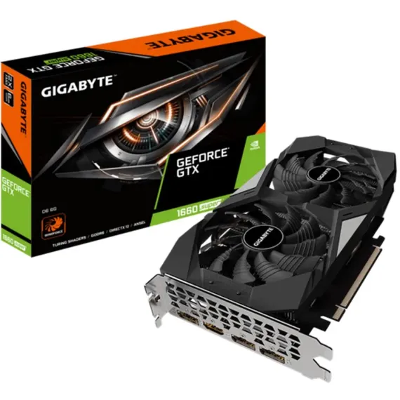 ВИДЕОКАРТА GIGABYTE GV-N166SD6-6GD,  6GB GDDR6 192БИТ