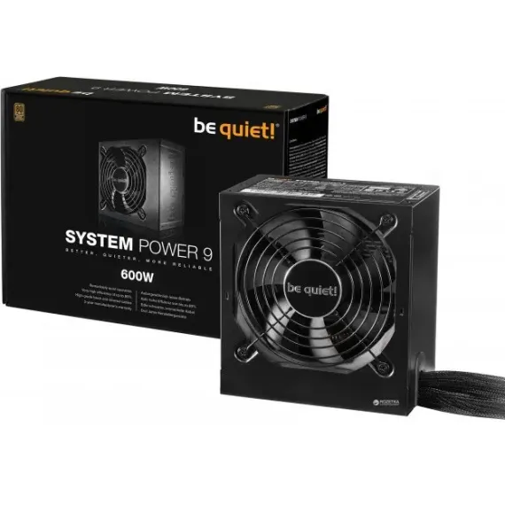 БЛОК ПИТАНИЯ ДЛЯ КОМПЬЮТЕРОВ BE QUIET! SYSTEM POWER 9, 600ВТ, ATX, --