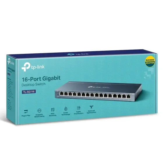 SWITCH DE RETEA TP-LINK TL-SG116, 16X 10/100/1000 MBPS