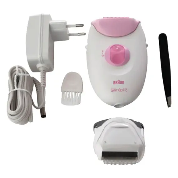 ЭПИЛЯТОР BRAUN SE3270, БЕЛЫЙ/РОЗОВЫЙ