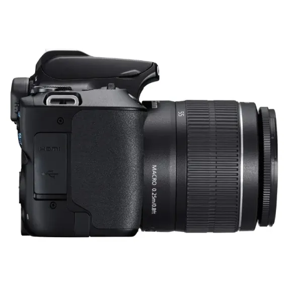 ЗЕРКАЛЬНЫЙ ФОТОАППАРАТ CANON EOS 250D + EF-S 18-55 DC III, ЧЁРНЫЙ