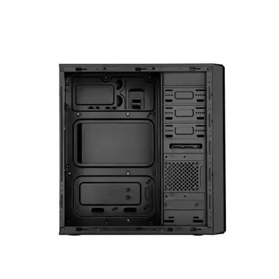 CARCASA PC SOHOO 5907BS, MIDI-TOWER, SURSA DE ALIMENTARE INCORPORATA, NEGRU/ARGINTIU