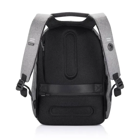 RUCSAC PENTRU LAPTOP BOBBY PRO, 15.6", PIELE ARTIFICIALA, GRI