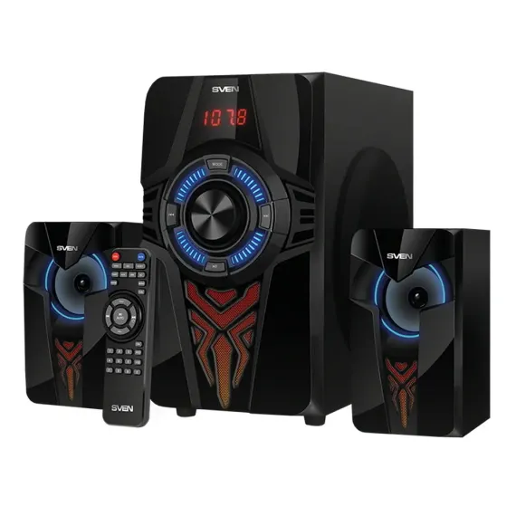 КОМПЬЮТЕРНЫЕ КОЛОНКИ 2.1 SVEN MS-2070, ЧЁРНЫЙ