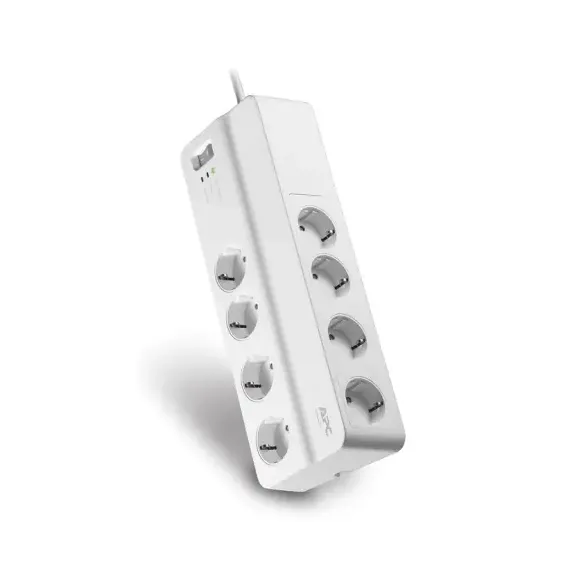 СЕТЕВОЙ ФИЛЬТР APC ESSENTIAL SURGEARREST PM8-RS, 8 РОЗЕТОК, 2М, БЕЛЫЙ