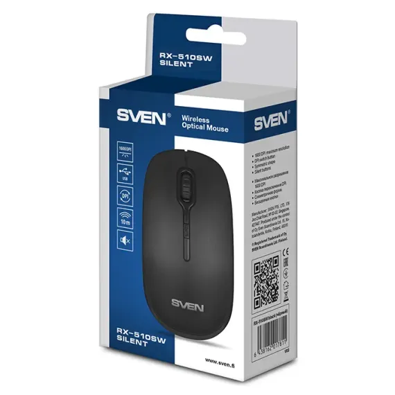 MOUSE WIRELESS SVEN RX-510SW, NEGRU