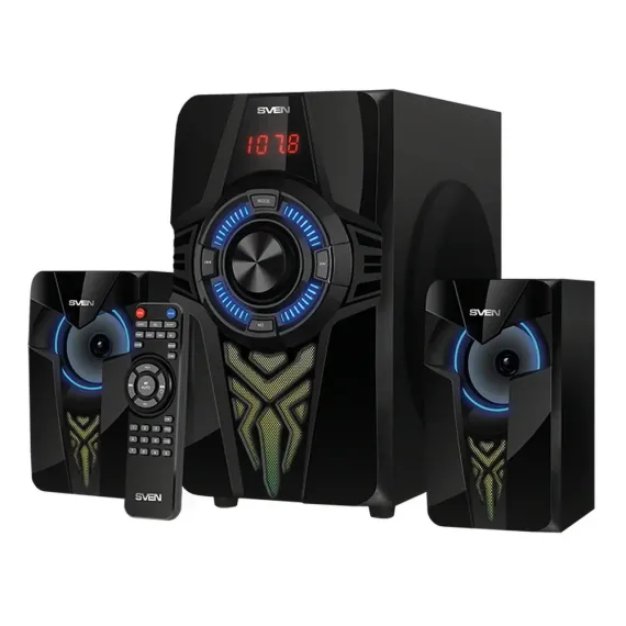 КОМПЬЮТЕРНЫЕ КОЛОНКИ 2.1 SVEN MS-2070, ЧЁРНЫЙ