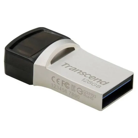 MEMORIE USB TRANSCEND JETFLASH 890, 128GB, ARGINTIU
