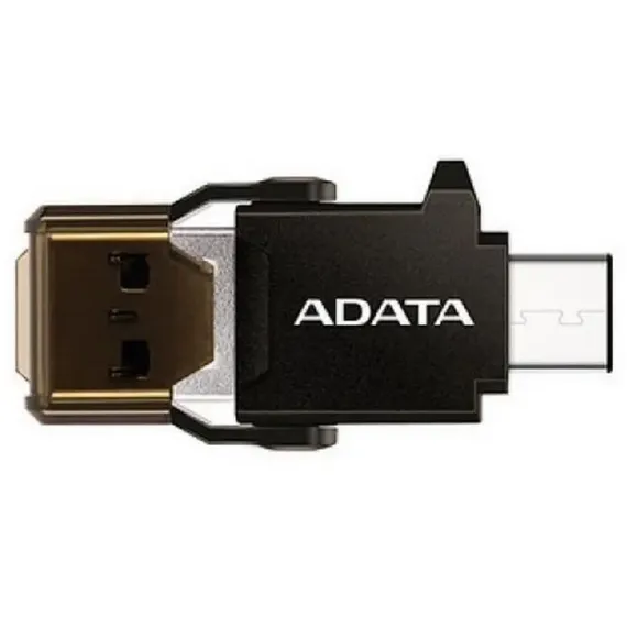 CITITOR DE CARDURI ADATA ACMR3PL-OTG-RBK, USB TYPE-C, USB TYPE-A, NEGRU