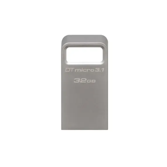USB FLASH НАКОПИТЕЛЬ KINGSTON DATATRAVELER MICRO 3.1, 32ГБ, СЕРЕБРИСТЫЙ