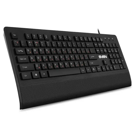 TASTATURA SVEN KB-E5500, CU FIR, NEGRU