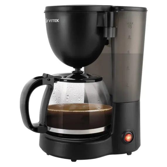 КАПЕЛЬНАЯ КОФЕВАРКА VITEK VT-1500, 600ВТ, ЧЁРНЫЙ