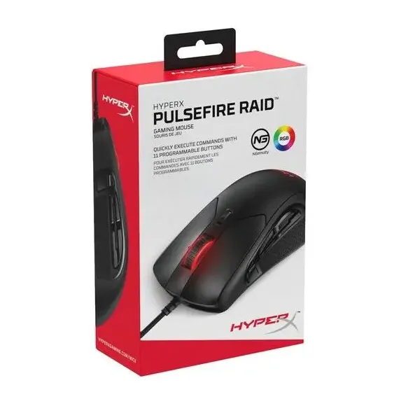 ИГРОВАЯ МЫШЬ HYPERX PULSEFIRE RAID, ЧЁРНЫЙ