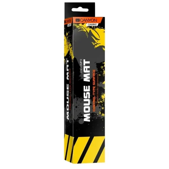 ИГРОВОЙ КОВРИК ДЛЯ МЫШИ CANYON MP-3, MEDIUM, ЧЁРНЫЙ/СЕРЫЙ