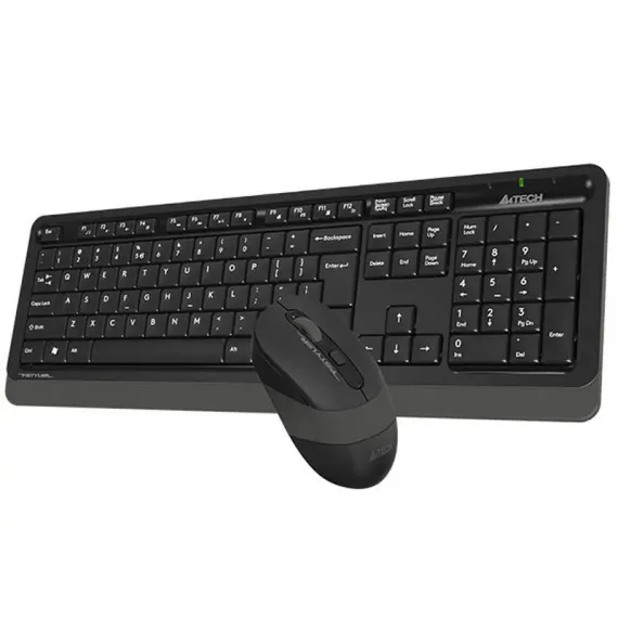 SET TASTATURA + MOUSE A4TECH FG1010, FARA FIR, NEGRU/GRI