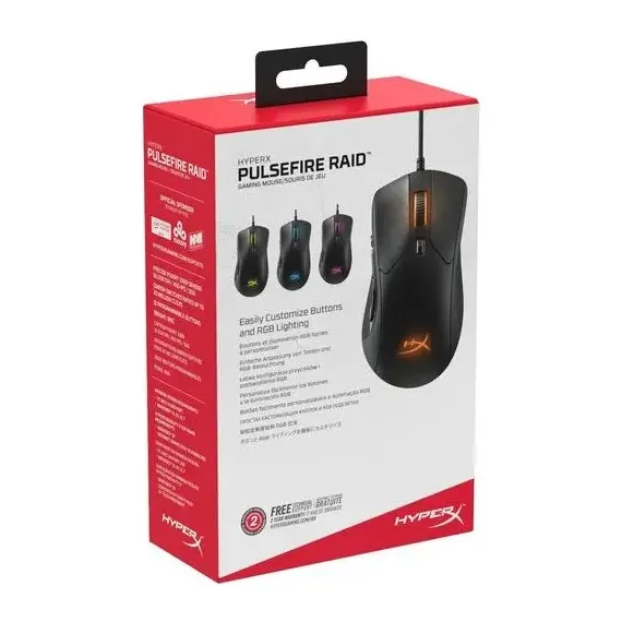 ИГРОВАЯ МЫШЬ HYPERX PULSEFIRE RAID, ЧЁРНЫЙ
